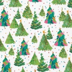 Christmas Time Christmas Trees In The Forest Digital Print **END OF BOLT**