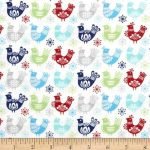 Folk Art Holiday Birds Multi