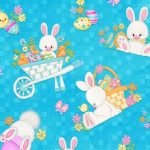 Hop To It Blue Tossed Scenic