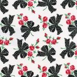 Retro Florals Faye In Black **END OF BOLT**