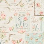 Rose Collection Blue Scroll