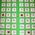Santas Little Helper Green Advent Calendar Panel