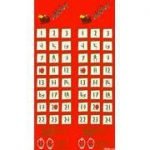 Santas Little Helper Red Advent Calendar Panel