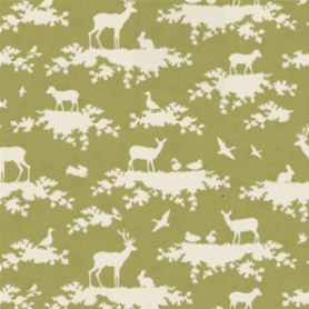 Tilda Autumn Tree Forest Green **END OF BOLT**