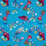 Trolls Cupcakes Rainbows Blue **END OF BOLT**