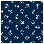 Anchors On Navy Digital Print