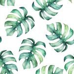 Palm Leaves Digital Print ** FACTORY SECONDS END OF BOLT**