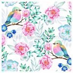 Rainbow Birds Digital Print **END OF BOLT**