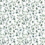 Silver Dollar Leaves Digital Print **END OF BOLT**