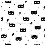 Superhero Masks In Black Digital Print **END OF BOLT**