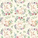 Sweet Bunny Garden Lemon Digital Print