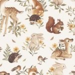 Woodland Critters In The Forest Digital Print