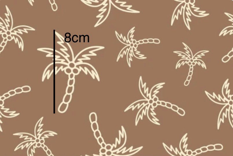 Palm Trees On Brown Size