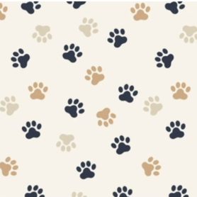 Paw Prints On Tan