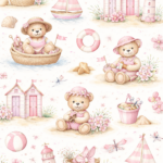 Pre-Order Hamptons Teddy By The Beach Pink