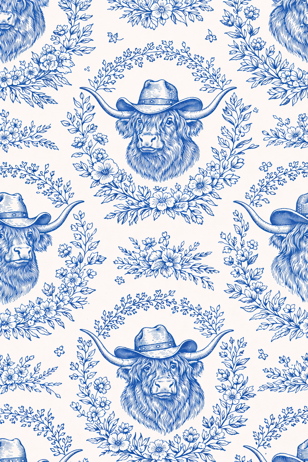 Highland Cow Toile