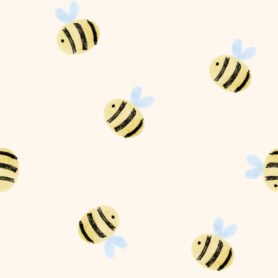 Pre-Order Watercolour Bees Cream