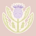 Pre-Order Floral Block Print Thistle On Pink