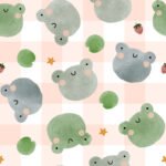 Pre-Order Watercolour Frogs - Pink