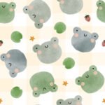 Pre-Order Watercolour Frogs - Yellow
