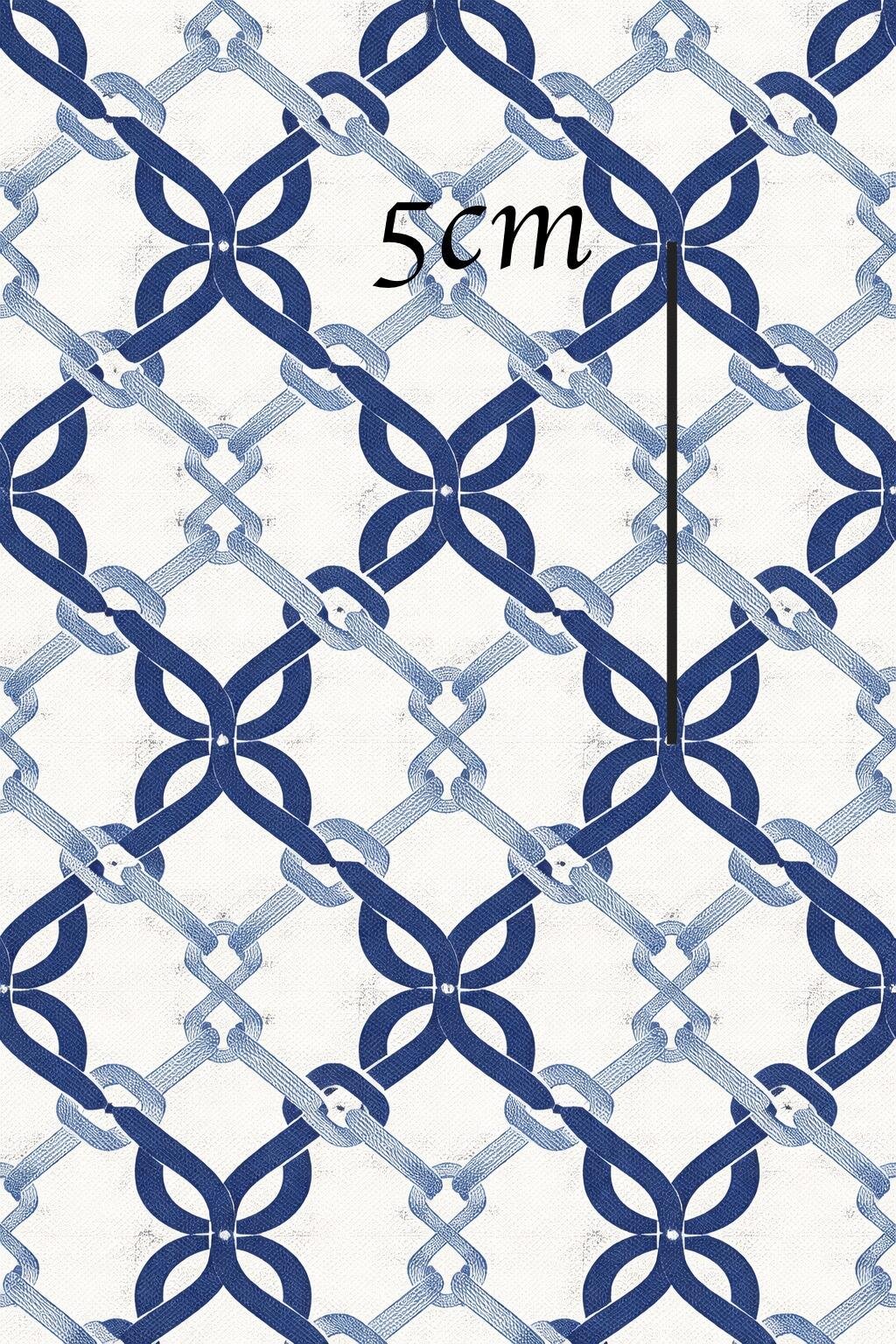 Nautical chain link pattern close-up