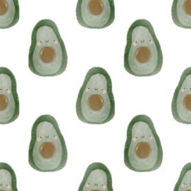 Pre-Order Cute Watercolour Avocados