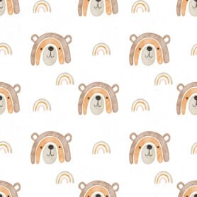 Pre-Order Watercolour Rainbow Bear White