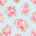 Pre-Order Shabby Chic Cottage Roses In Blue