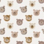 Pre-Order Watercolour Bear Heads