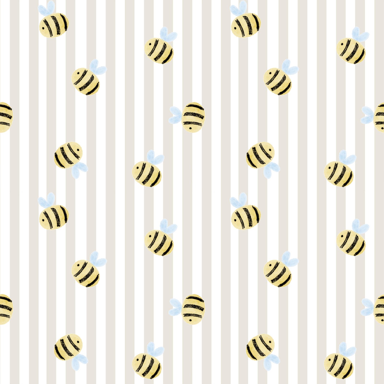 Small_Bees Oat Stripe_FayeBDoodles