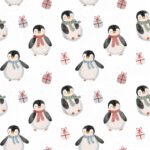 Pre-Order Cute Watercolour Penguins
