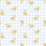 Pre-Order Watercolour Duckling Blue Gingham