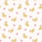Pre-Order Watercolour Duckling Pink Stripes