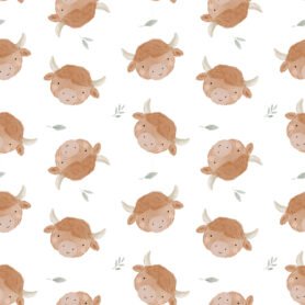 Pre-Order Watercolour Highland Cows - Small