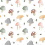 Pre-Order Watercolour Colourful Mushrooms