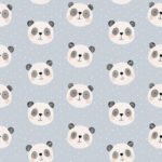 Pre-Order Watercolour Pandas Blue
