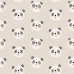 Pre-Order Watercolour Pandas Beige