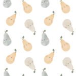 Pre-Order Cute Watercolour Pears White