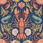 Pre-Order Lobster Reef Classic Navy Bg