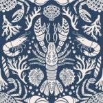 Pre-Order Lobster Reef Navy and White
