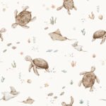 Pre-Order Turtle Land Brown In Off White
