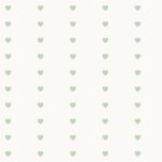 Pre-Order Heart Stripes Mint Hearts In Off White