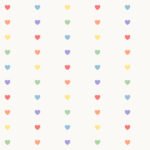 Pre-Order Heart Stripes Rainbow Mix In Off White