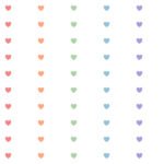 Pre-Order Heart Stripes Rainbow In Off White