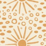 Pre-Order Beachy Boho Retro Summer Blender Small Scale Cream And Gold