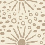 Pre-Order Beachy Boho Retro Summer Blender Small Scale Cream And Brown