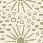 Pre-Order Beachy Boho Retro Summer Blender Small Scale Cream And Olive