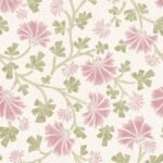 Pre-Order Chinoiserie watercolor flowering tree branches mauve pink and olive green