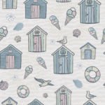 Pre-Order Boys And Girls Coastal Beach Huts With Ice Creams And Seagulls In Pastels