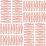 Pre-Order Fish Tile Basketweave Coral